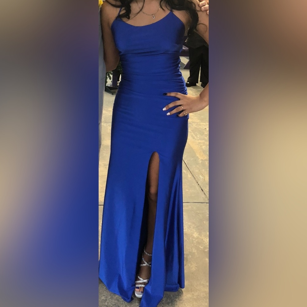 Elegant Blue Prom Dress